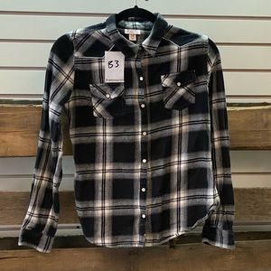 Black and white mossimo long sleeve shirt